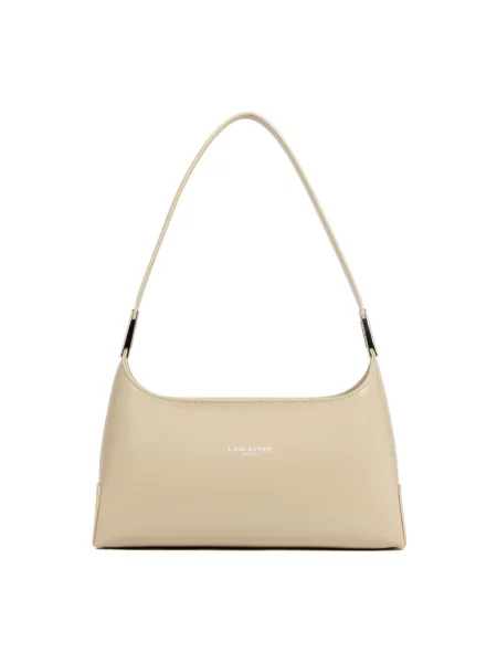 Torebka Lancaster skórzana beżowa