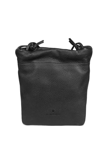 Geantă bucket Il Bisonte din piele negru