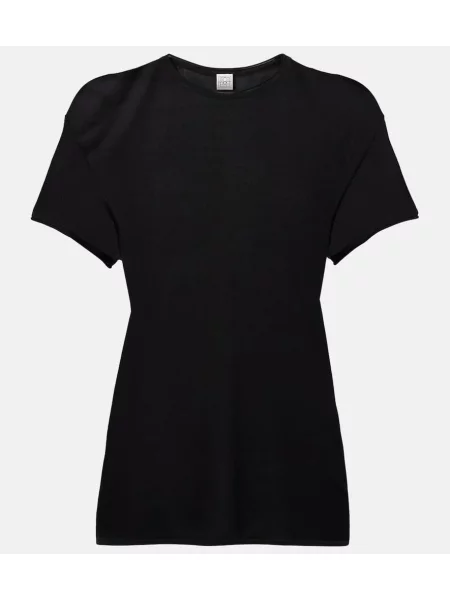 Tricou Toteme de mătase negru