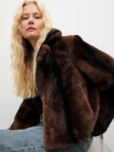 Answear.LAB kurtka przejściowa brązowy