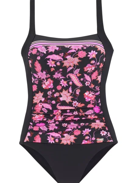 LASCANA Costum de baie întreg portocaliu / roz / negru alb