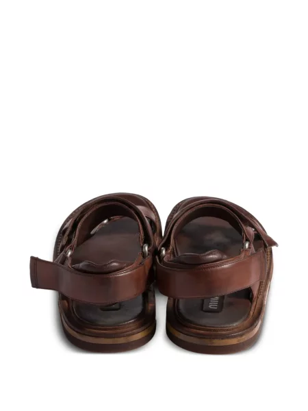 Sandale Miu Miu din piele maro
