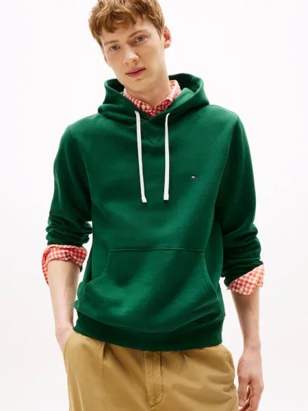 Tommy Hilfiger sweter z kapturem Mężczyźni dresowy S zielony