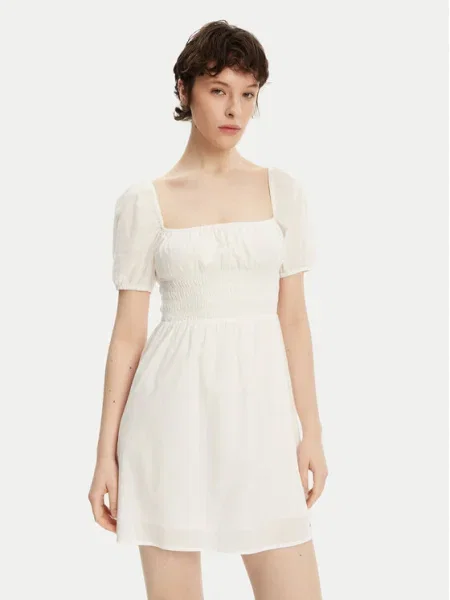 Tommy Jeans Rochie de vară Voile alb