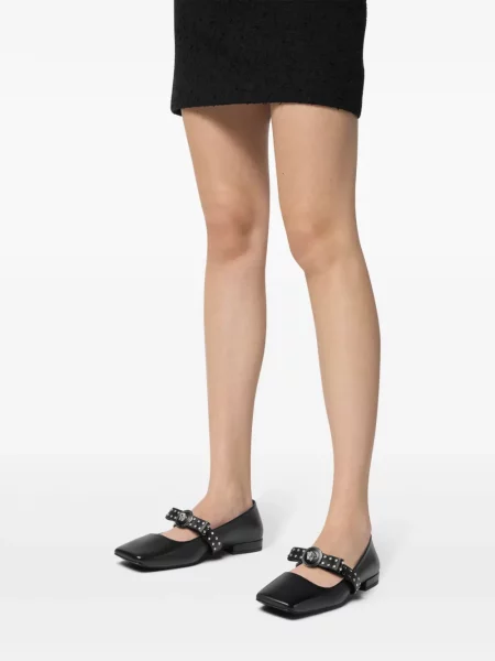 Μπαλαρίνες Versace με καρφιά μαύρο