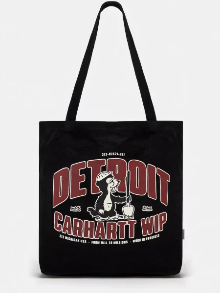 Τσάντα Carhartt WIP Canvas Graphic Tote μαύρο