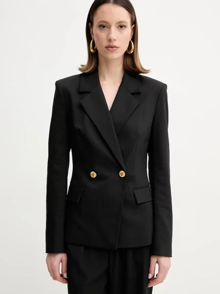 Сако Marciano Guess SUNNY с двуредно закопчаване с изчистен дизайн черно