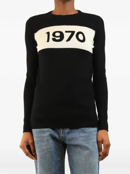 Dzianinowy sweter Bella Freud czarny