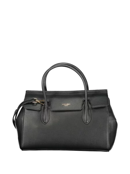 Shopper kabelka Twinset s autogramem černá