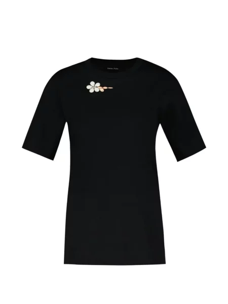 Tricou Simone Rocha cu model floral negru