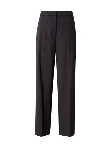 PIECES Pantaloni cu dungă PCROSA' negru
