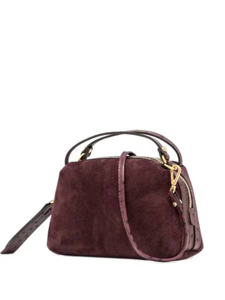 Geantă Gianni Chiarini din piele de căprioară violet