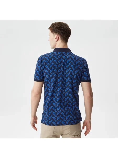 Поло Lacoste синее