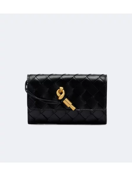Portofel Bottega Veneta din piele negru