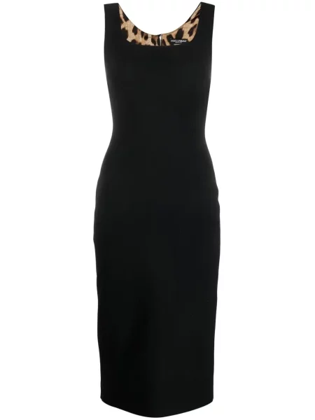 Rochie midi Dolce & Gabbana până la genunchi de costum negru