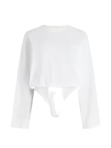 Tricou Jean Paul Gaultier cu mâneci lungi alb