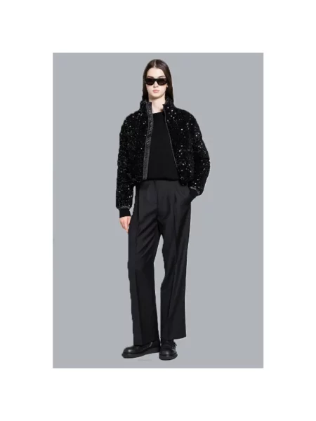Spodnie Moncler z logo czarne