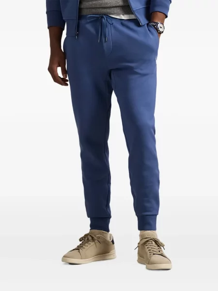 Șapcă Polo Ralph Lauren din fleece cu dungi cu volane albastru