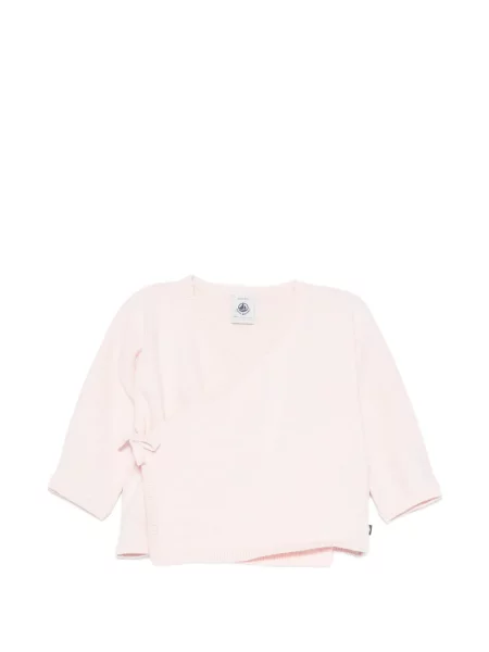 Dětské kardigan Petit Bateau růžový