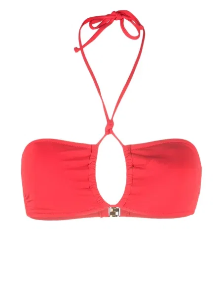 Bikini Moschino cu gât halter roșu