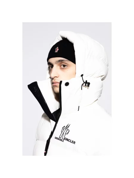 Czapka Moncler wełniana czarna