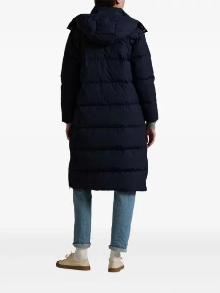 Șapcă Polo Ralph Lauren din fleece cu dungi cu volane albastru