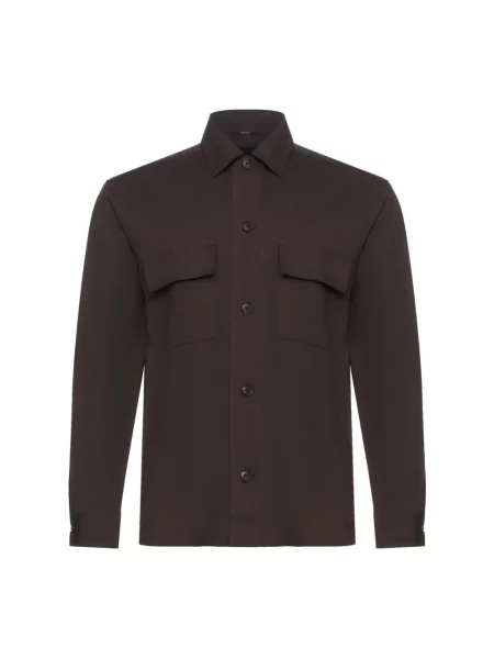 Hugo Koszule Mężczyzna L Shirts Boss brązowy