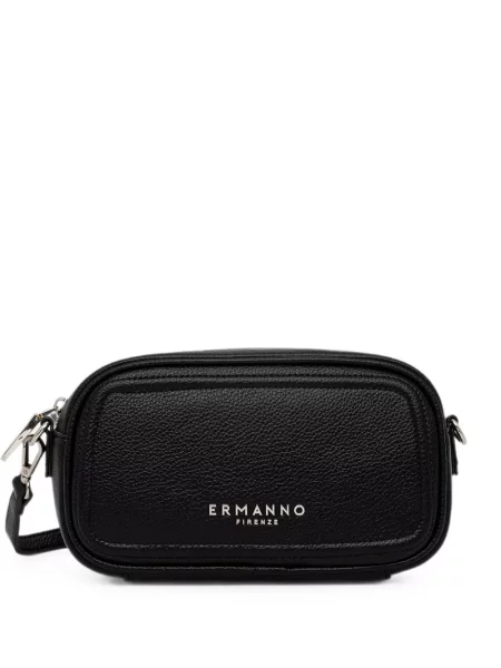 Geanta crossbody Ermanno Firenze cu autograf negru