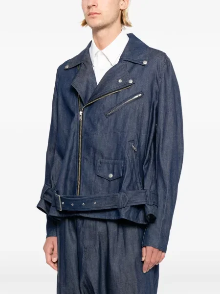 Geacă de blugi Comme Des Garçons Black biker negru