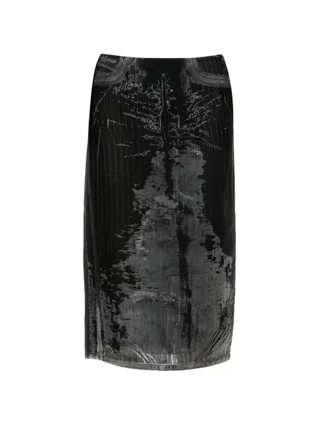 Fustă midi Diesel negru