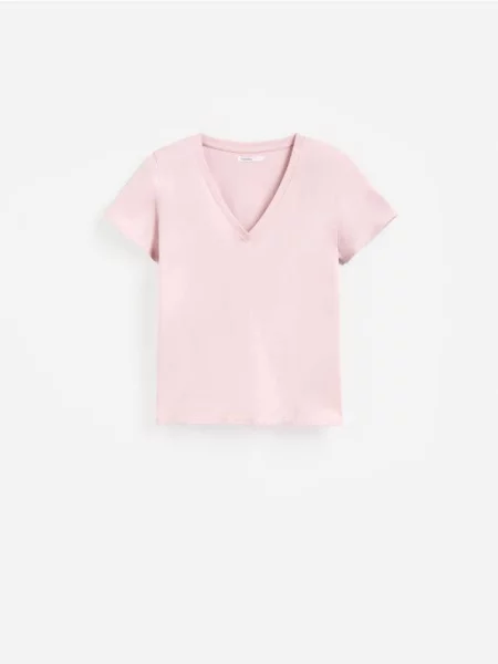 Reserved Tricou din roz-pastel roz