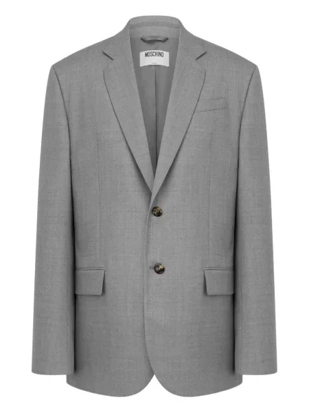 Jednořadé sako Moschino šedé