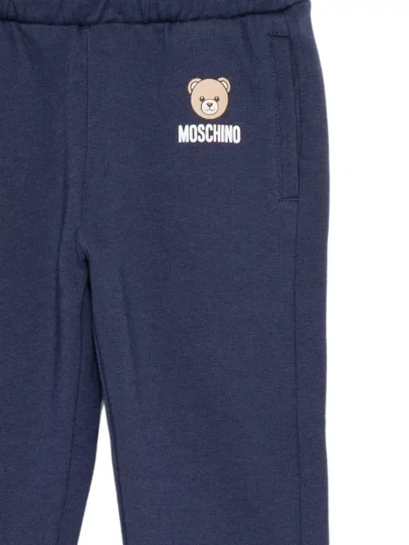 Spodnie dziecięce Moschino niebieskie
