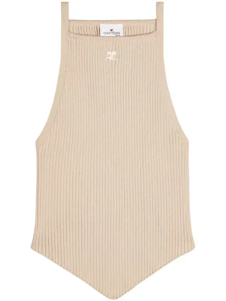 Top Courreges cu broderie