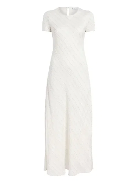 Rochie maxi Proenza Schouler White Label cu dungi de costum alb