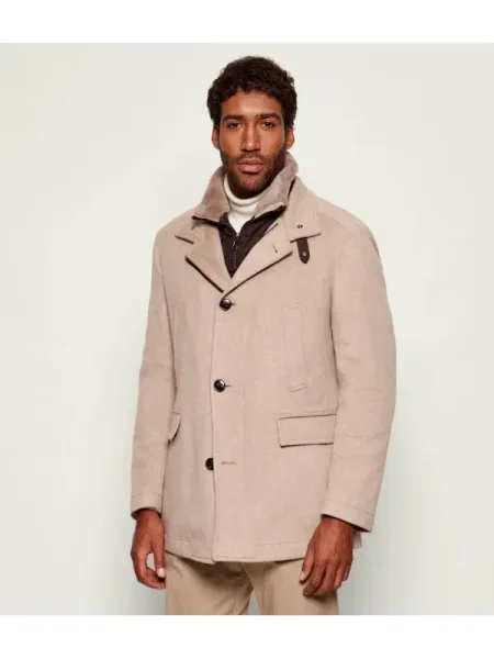 Joop! De lână palton 2 în 1 Gary bej