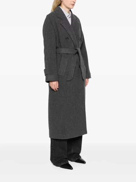 Palton Max Mara din jerseu gri
