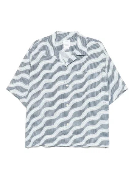 Hedvábná košile Visvim modrá