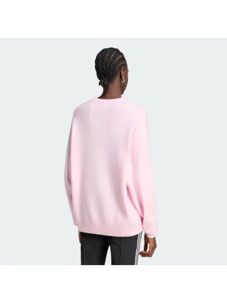 SWETER Z DZIANINY ADIDAS ORIGINALS ATHL DEPT różowy