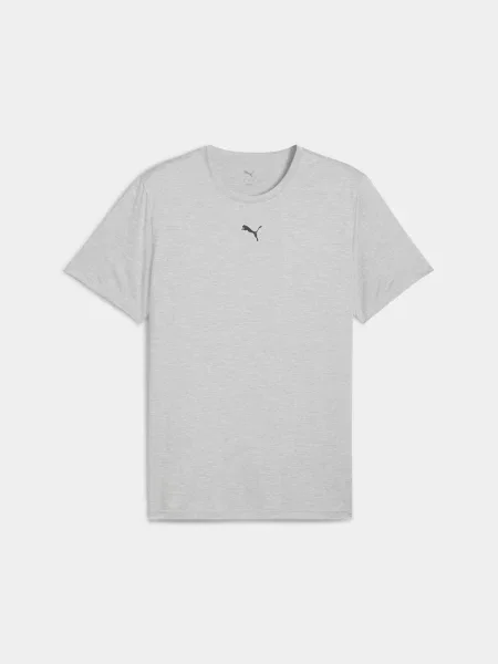 Футболка спортивна PUMA Essentials Heather Cat Tee комбінований верх сірий