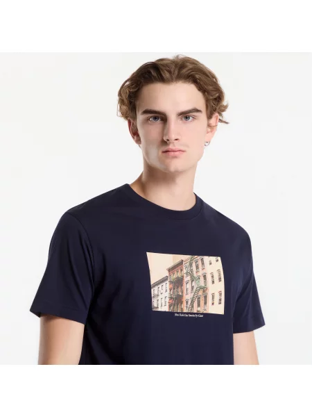 T-shirt Gant Graphic Ss T-Shirt Evening Blue L μπλε