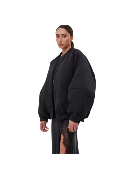 Kurtka bomber Estro ze stójką czarny