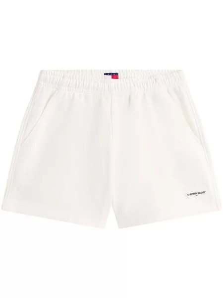 Kratke traper hlače Tommy Hilfiger bijela