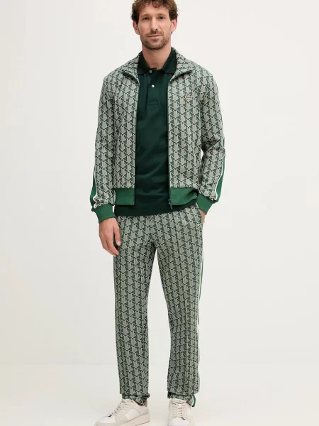 Спортивні штани Lacoste візерунок чорний