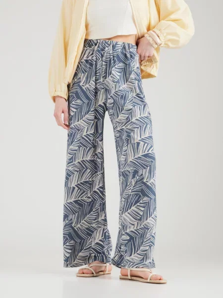 Hailys Pantaloni crem albastru