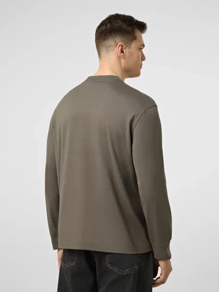 Лонгслів Emporio Armani сірий