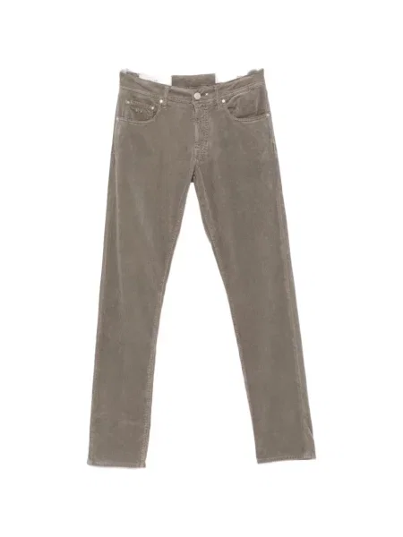 Pantaloni Sartoria Tramarossa de catifea cord gri