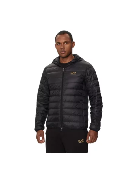 Kompaktowa kurtka puchowa Emporio Armani Ea7 czarna