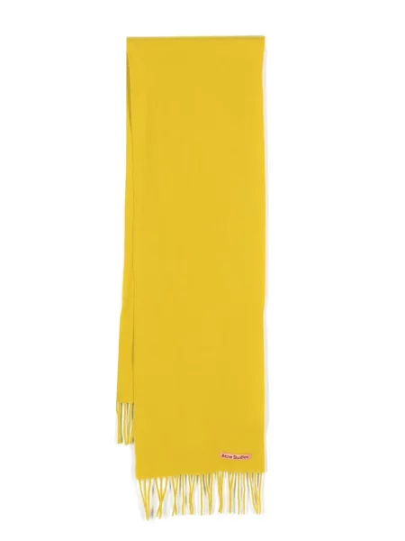 Вълнен шал Acne Studios жълто