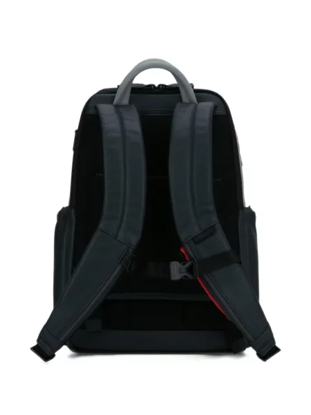 Rucsac Piquadro din piele cu imagine verde